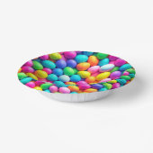 Ostereier/Frühling in hellen Farben Pappteller (Gewinkelt)