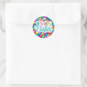 Ostereier/Frühling in hellen Farben Runder Aufkleber (Tasche)
