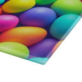 Ostereier/Frühling in hellen Farben Schneidebrett (Ecke)