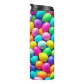 Ostereier/Frühling in hellen Farben Thermosbecher (Nach rechts gedreht)