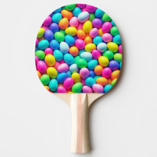 Ostereier/Frühling in hellen Farben Tischtennis Schläger