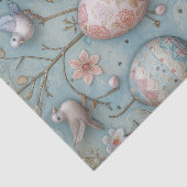 Ostereier Frühlingsblüten mit Vögeln Seidenpapier (Ausschnitt)
