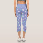 Ostereier/Frühlingspalette Capri Leggings (Rückseite)
