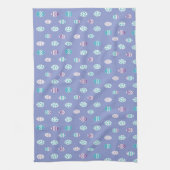 Ostereier/Frühlingspalette Geschirrtuch (Vertikal)