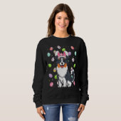 Ostereier Funny Australian Shepherd Dog Oster Sweatshirt (Vorne ganz)