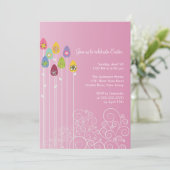 Ostereier Garten Ostern Abendessen Party Einladung (Stehend Vorderseite)