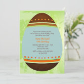 Ostereier Geburtstagsparty Einladung (Stehend Vorderseite)