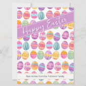 Ostereier Gemustert Feiertagskarte (Vorderseite)