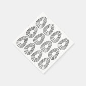 Ostereier Geometric Happy Oaster Serviette (Ecke)