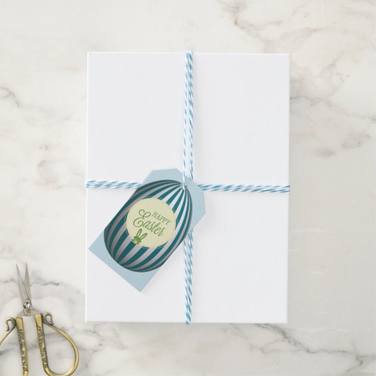 Ostereier-Geschenkmarke Geschenkanhänger (Mit Garn)