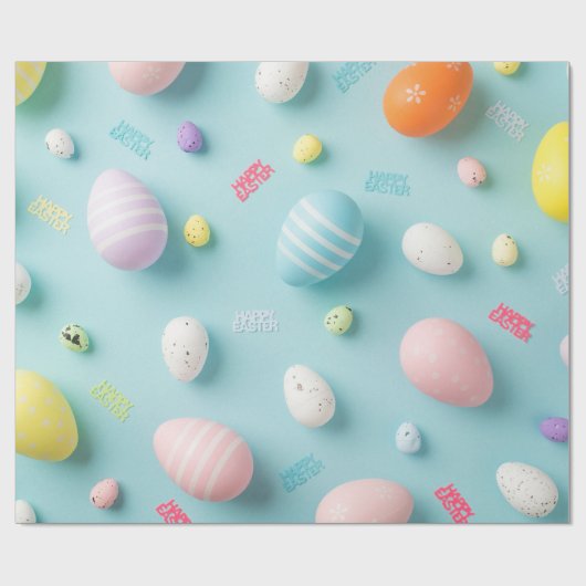 Ostereier Geschenkpapier (Flach)