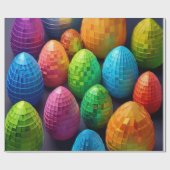 Ostereier Geschenkpapier (Flach)