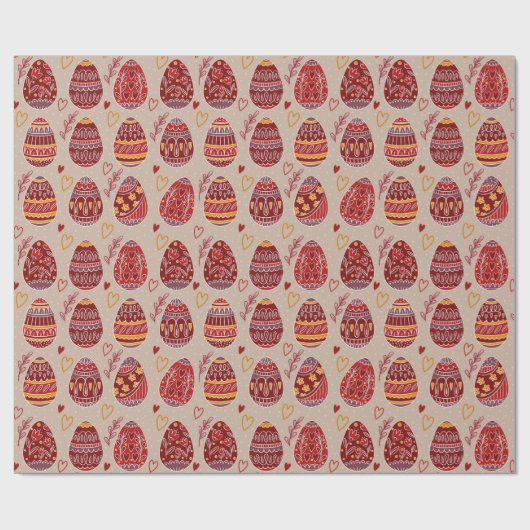 Ostereier Geschenkpapier (Flach)