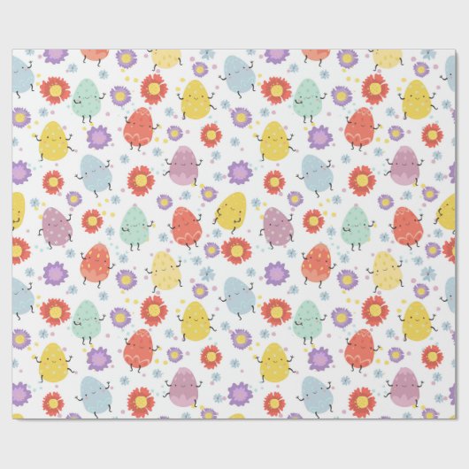 Ostereier Geschenkpapier (Flach)