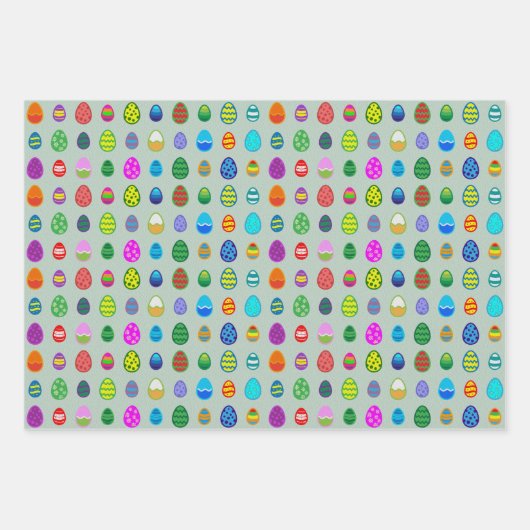 Ostereier Geschenkpapier Set (Vorderseite)