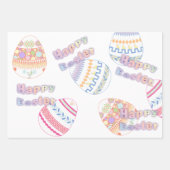 Ostereier Geschenkpapier Set (Vorderseite 3)