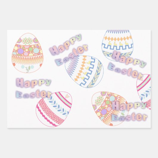 Ostereier Geschenkpapier Set (Vorderseite 3)
