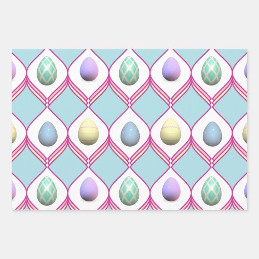 Ostereier Geschenkpapier Set (Vorderseite 2)