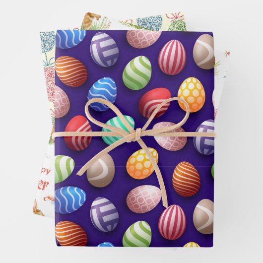 Ostereier Geschenkpapier Set (Beispiel)