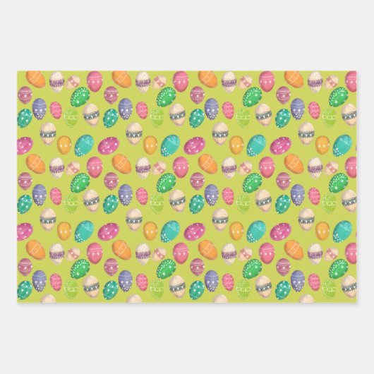 Ostereier Geschenkpapier Set (Vorderseite 2)