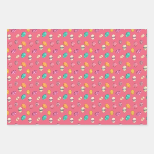 Ostereier Geschenkpapier Set (Vorderseite)