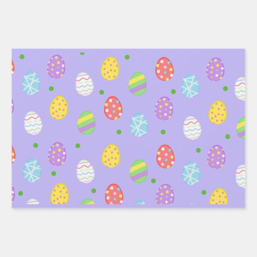 Ostereier gestalten Wrapping Paper Sheets Geschenkpapier Set (Vorderseite 3)
