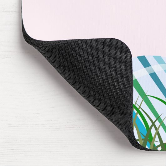 Ostereier, gestreift, Lavendel Mousepad (Ecke)