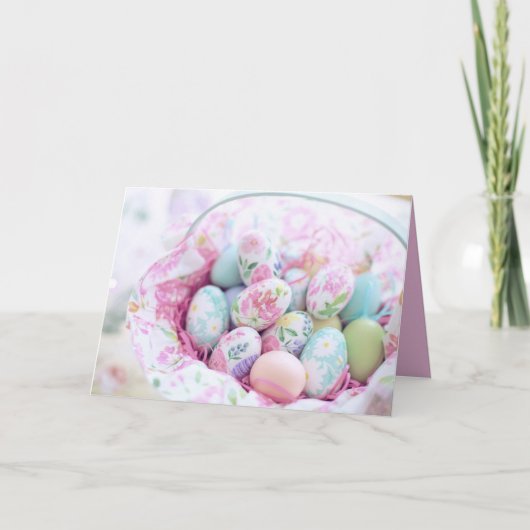Ostereier gestrichen feiertagskarte (Vorderseite)