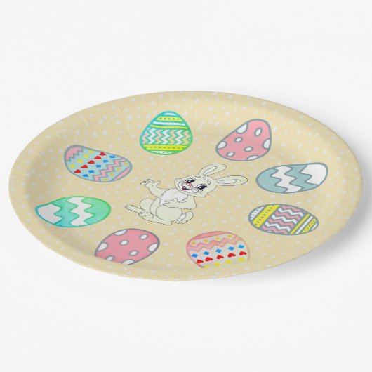 Ostereier gestrichen pappteller (Schrägansicht)