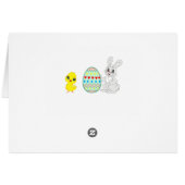 Ostereier gestrichen und sonnige Ferien (Rückseite Horizontal)