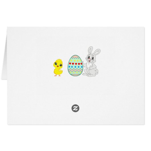 Ostereier gestrichen und sonnige Ferien (Rückseite Horizontal)