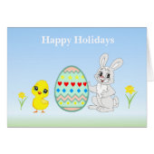 Ostereier gestrichen und sonnige Ferien (Vorderseite (Horizontal))