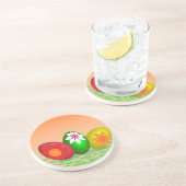 Ostereier Getränkeuntersetzer (Seite)