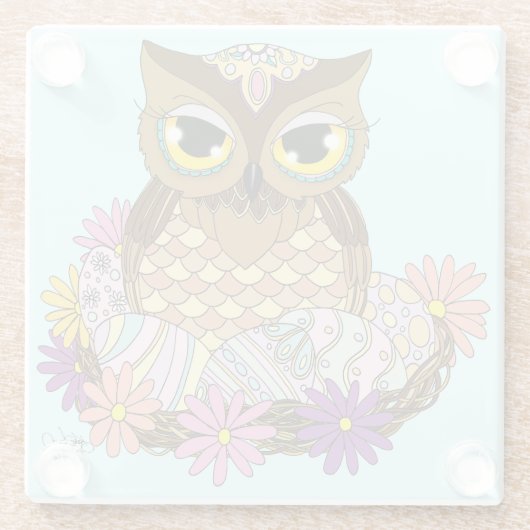 Ostereier Glasuntersetzer (Rückseite)