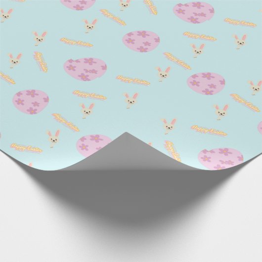 Ostereier glücklich Ostern Geschenkpapier (Ecke)