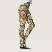 OSTEREIER ~ Gold Blau Pink 3D~ Leggings (Rechts)