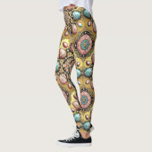 OSTEREIER ~ Gold Blau Pink 3D~ Leggings (Links)