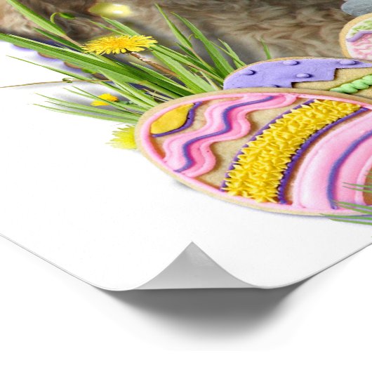 Ostereier - GoldenDoodle Poster (Ecke)