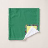 Ostereier grün badhandtuch set (Waschlappen)