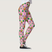 OSTEREIER ~ Grün Gelb 3D ~ Leggings (Rechts)