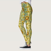 OSTEREIER ~ Grün Gelb 3D ~ Leggings (Links)