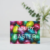 Ostereier Happy Oaster Gruß Feiertagspostkarte (Stehend Vorderseite)