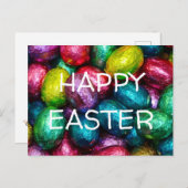 Ostereier Happy Oaster Gruß Feiertagspostkarte (Vorne/Hinten)