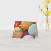 Ostereier, hausgemacht karte (Gelbe Blume)