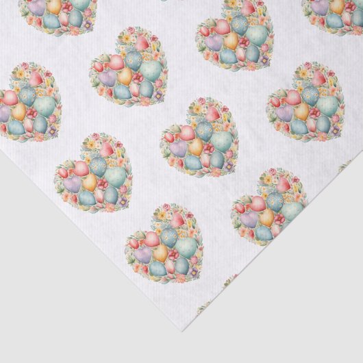 Ostereier Herz Seidenpapier (Ausschnitt)