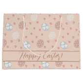 Ostereier Herzlich willkommen Große Geschenktüte (Vorderseite)