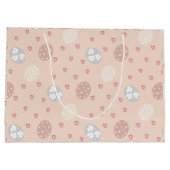 Ostereier Herzlich willkommen Große Geschenktüte (Rückseite)