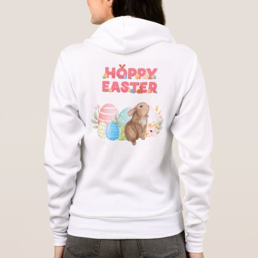 Ostereier Hoppy Ostertag Hoodie (Rückseite)