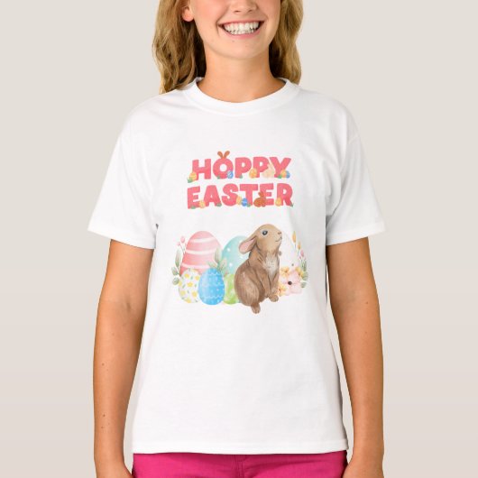 Ostereier Hoppy Ostertag T-Shirt (Vorderseite)