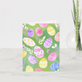 Ostereier | Hübsche Pastellfarbenkarte Karte (Vorderseite)